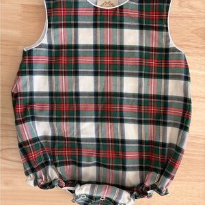 The Beaufort Bonnet Company Plaid Baby Romper